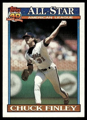 1991 Topps #395 Chuck Finley - Image 1 of 2