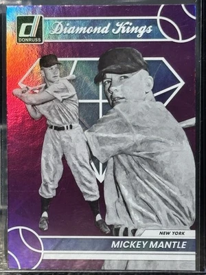 Panini Donruss 2023 - Diamond Kings Mickey Mantle #7 Holo púrpura Foto 1 de 2