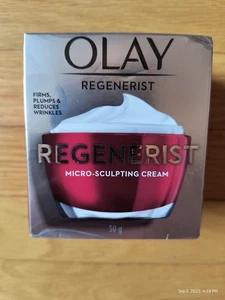 Olay Regenerist Micro-Sculpting Cream Anti Aging Moisturizer 50g Box DMG Face - Picture 1 of 5