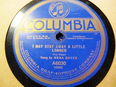 W WAR I NORA BAYES Some Day They COME HOME AGAIN/ Stay away a little COL A6030 Foto 1 de 2