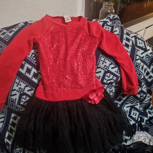 Emily West, Niña, Vestido, Fiestas, Rojo/Negro, Decorado, Lentejuelas, Talla 5 - Imagen 1 de 3