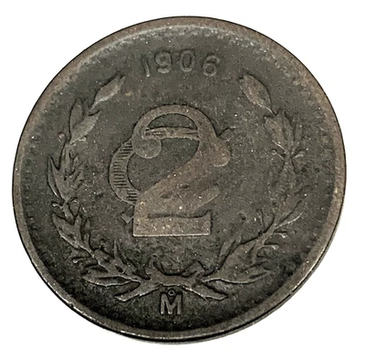 # C3274    MEXICO   COIN,     2  CENTAVOS    1906 - Image 1 of 2