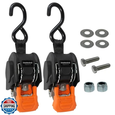 CargoBuckle Mini G3 Retractable Ratchet Straps, 1400 lbs Break Strength, 1-In - Image 1 of 4