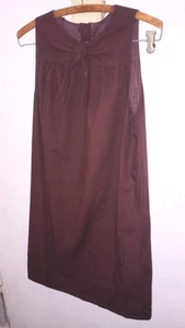 Süßes HUGO BOSS 350 $ Damen Etuikleid mit Schleife weinrot Baumwolle ärmellos Größe S/M /34 - Bild 1 von 5