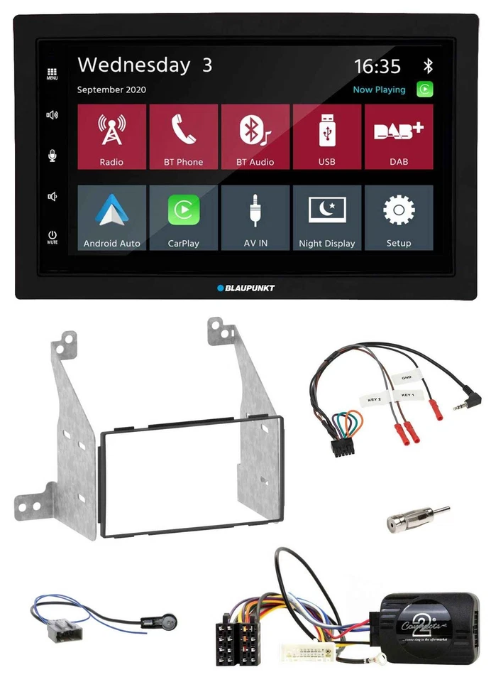 Blaupunkt DAB Bluetooth USB Lenkrad 2DIN Autoradio für Nissan Pathfinder R51 201 - Bild 1 von 4