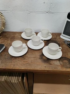 5x ALESSI ETTORE SOTTSASS 1993 LA BELLA TAVOLA CUPS & SAUCERS - Picture 1 of 8