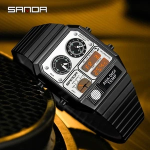 Sanda Multifunction Watch - Citizen Ana Digi Temp Homage Week Date Waterproof UK - Picture 1 of 15