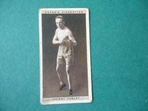 Vintage 1928 Ogden’s Cigarettes Pugilists in Action card boxing Johnny Curley - Picture 1 of 2