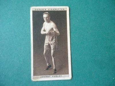 Vintage 1928 Ogden’s Cigarettes Pugilists in Action card boxing Johnny Curley - Image 1 of 2