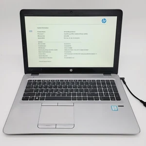 HP EliteBook 850 G3 Core i7-6600U 2.6GHz 8GB RAM No HDD 15.6" ***Boot to Bios - Picture 1 of 20