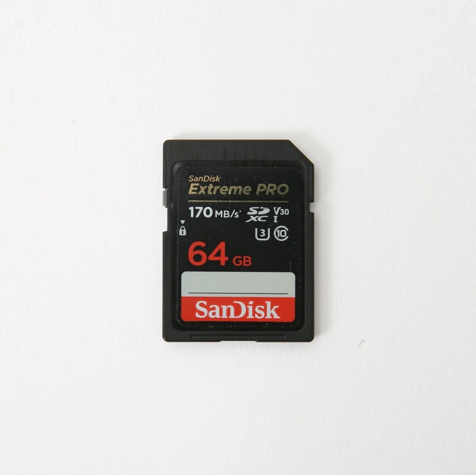 SanDisk Extreme PRO 64GB SDXC Memory Card ( 170MB/s, U3, V30, UHS-I, Class 10 ) - Image 1 of 1
