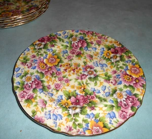 Plato de postre/pastel/pan 7" Royal Winton Grimwades Chintz CHEADLE 6 DISPONIBLES - Imagen 1 de 6