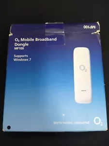 MF100 O2 USB 3G Modem Mobile Internet Broadband Dongle. Used but Boxed - Picture 1 of 13