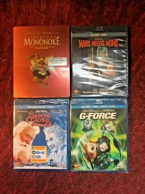 Princess Mononoke  Limited Edition Steelbook + Mars Need Moms + Santa Clause 3 + - Image 1 of 2
