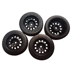 Tires OD 2.50"12mm Hex Plastic Wheel Rims for 1/10 RC On-Road Touring Car(Black) - Picture 1 of 1