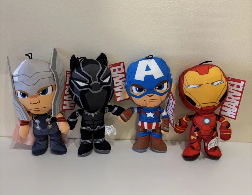 Marvel Avengers Endgame 8"-9" Plush Full Set of 4 Toy Factory NEW 2024 - Image 1 of 2