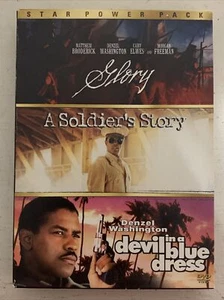 Star Power Pack: Glory / A Soldiers Story / Devil in a Blue Dress DVD Box Set - Picture 1 of 11