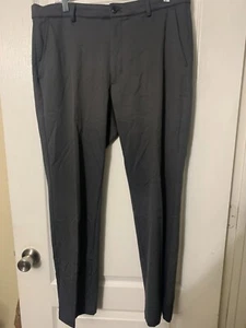 Greg Norman Golf Pants Men 34x30 Charcoal Gray Polyester Casual Straight Stretch - Picture 1 of 3