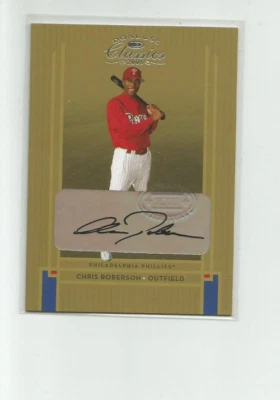 2005 DONRUSS CLASSICS #218 CHRIS ROBERSON  AUTO  RC  0041/1200 - Image 1 of 2