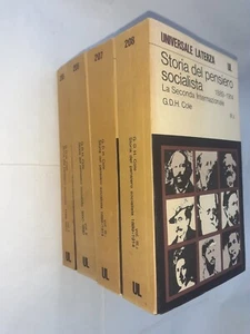 STORIA DEL PENSIERO SOCIALISTA 4 VOL NON COMPLETO - COLE - LATERZA - 1972 - Imagen 1 de 2
