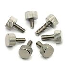 M5 M6 Cylinder Head Knurled Thumb Screws Hand Grip Knob Bolts Stainless Steel 