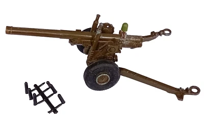 Crescent Toys 5.5" HOWITZER with Shells 1:32 Scale Vintage Diecast No.1251 - Image 1 of 4