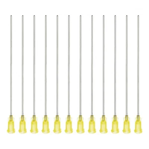 20Pcs 20G Dispensing Needles, 4" Steel Glue Needle Tube Flexible Needle Yellow - Picture 1 of 6