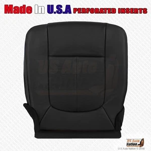 2015 2016 Ford F250 F350 Platinum Driver Bottom Perforated Leather Cover Black - Picture 1 of 8