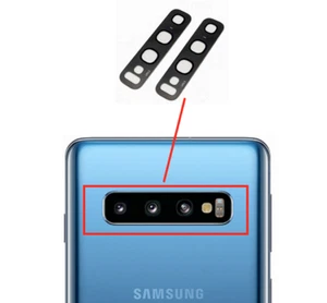 For Samsung Galaxy S10 , S10 Plus + Rear Back Camera Glass Lens  Adhesive UK - Picture 1 of 2
