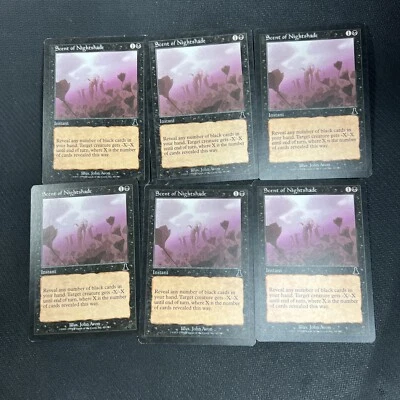 Scent of Nightshade MTG Urza's Destiny Magic the Gathering Black Playset 6 - Image 1 of 4