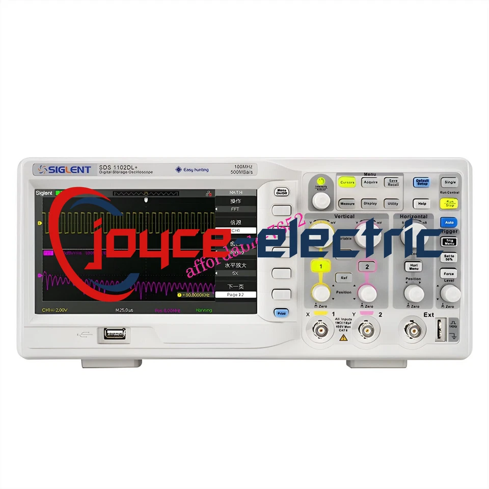 NEW SIGLENT SDS1102DL+ 2-channel Digital Oscilloscope 100 MHz 500 MSa/s 32 K - Image 1 of 1