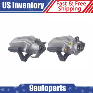 Fits 2007-2009 Volkswagen Jetta City Rear Left & Right Brake Caliper and Bracket - Picture 1 of 9