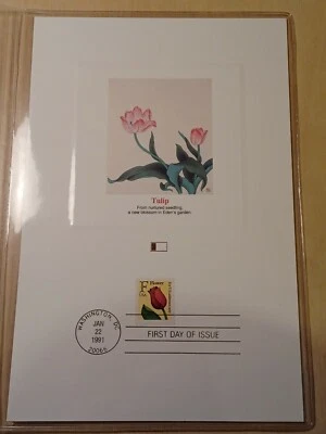 US SC # 2517-2518-2519 Tulip (F Flower) FDC. Fleetwood Proofcard Edition. - Image 1 of 4