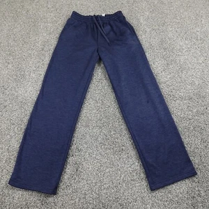 Adidas Pants Mens Small Blue Warm Up Drawstring Jogger Sweatpants Sweats Gym Jog - Picture 1 of 14