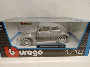 Burago Bburago Volkswagen Kafer Beetle Escarabajo Gris 1955 1/18 18-12029GR - Imagen 1 de 3
