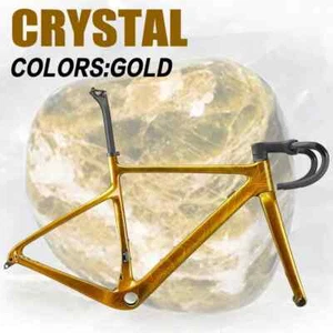 Carbon Road Gravel Bicycle Frame 700x40C Disc Brake Cyclocross Bike Frameset - Picture 1 of 47