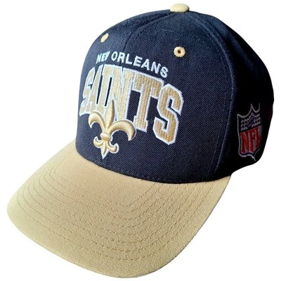 Mitchell & Ness NFL New Orleans Saints gorra bordada negra/dorada Foto 1 de 4