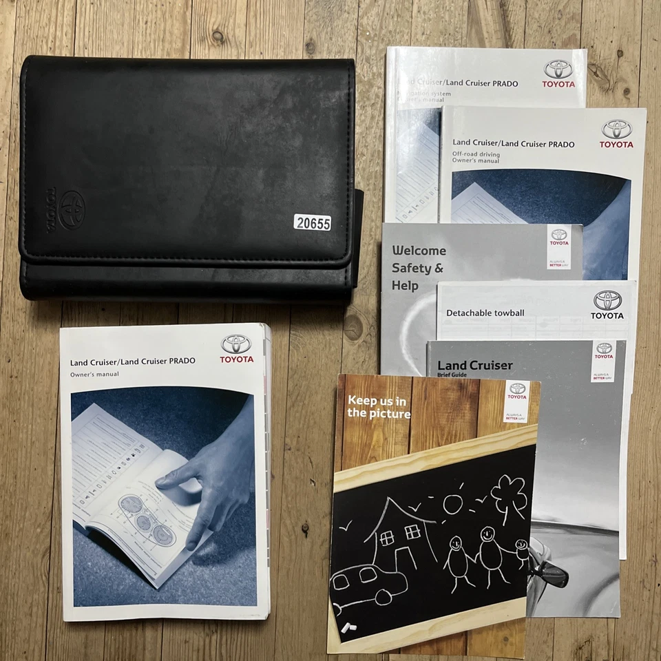 13-16 TOYOTA LANDCRUISER OWNERS MANUAL HANDBOOK & WALLET print 2014 Ref20655 - Image 1 of 4