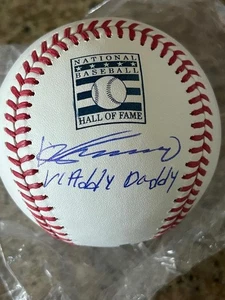 VLADIMIR GUERRERO EXPOS HOF 2018 VLADDY DADDY RARE SIGNED BASEBALL BAS COA - Picture 1 of 2