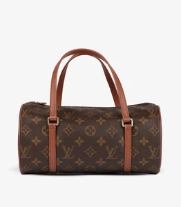 Louis Vuitton Marrón Monograma Lona y Piel de becerro Vintage Papillon 26 - Imagen 1 de 10