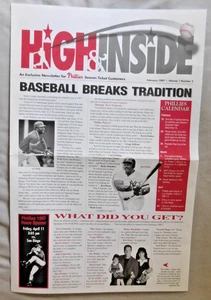 Februar 1997 High & Inside Newsletter für Phillies Band 1 #2 - Bild 1 von 1