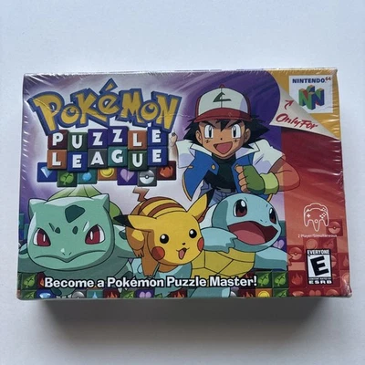New Factory Sealed Pokemon Puzzle League Nintendo 64 N64 Authentic PSA WATA VGA - Image 1 of 4