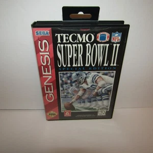 Tecmo Super Bowl II Special Edition Sega Genesis Authentic Game Tested Working - Picture 1 of 23