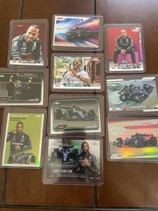 10 Lewis  Hamilton Mixed With  F1 Topps Chrome/Topps Paddock Pass Cards - Picture 1 of 11