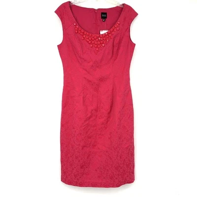 NUEVO CON ETIQUETAS NEGRO Vestido Vaina Saks Fifth Avenue 4 Rosa Foto 1 de 4