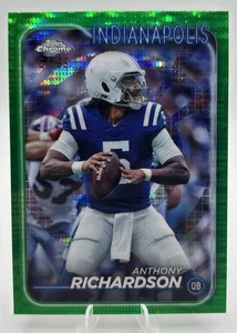 2024 Topps Chrome - Anthony Richardson #85 Green Sonar Refractor /99 - Picture 1 of 2