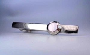 Dunhill Pink Shell Sterling Silver 925 Tie Pin Tie Bar Alfred Dunhill - Picture 1 of 8