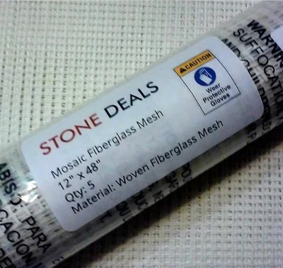 Azulejo de malla de mosaico montado en la parte posterior 12"x48", *5 unidades* ¡No pegajoso directo del fabricante! Foto 1 de 4