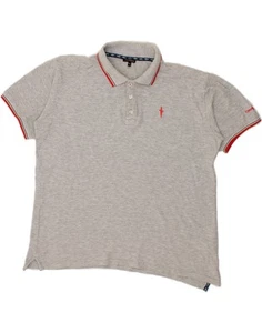 CESARE PACIOTTI Mens Polo Shirt 2XL Grey Cotton CB07 - Picture 1 of 3