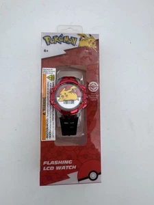 Accutime Nintendo Pokemon Pikachu Flashing LCD Digital Watch / NIP 6+ ST New - Picture 1 of 7